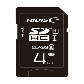 送料無料メール便 SDカード 4GB SDHCカード クラス10 UHS-1 ケース付き/HDSDH4GCL10UIJP3/2330 HIDISC　/ memory-SD