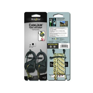 送料無料メール便 ナイトアイズ 自在金具 ロープ締め具 紐縛り 固定器具 カムジャム2P&ロープセット ロープタイトナー NCJ2-03-01 日本正規品 ポイント消化