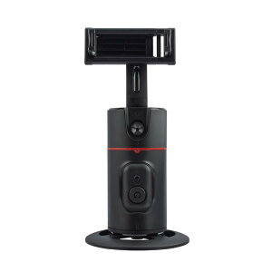 送料無料(沖縄離島除く)スマホスタンド 自動追跡 GH-STTB-BK/6283 グリーンハウスx1台 AIカメラ リモコン付 顔認識 三脚 コードレス アプリ不要 動画 ライブ配信 youtube tiktok