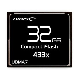 送料無料（北海道沖縄離島除く）コンパクトフラッシュ CFカード 32GB MLCチップ搭載 HIDISC/HDCF32G433XJP3/0257