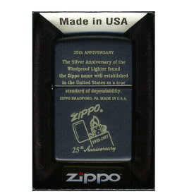 送料無料（沖縄離島除く）ジッポー オイルライター Zippo 25th Z218-104600&ギフトボックスセット（オイル＋フリント+BOX）