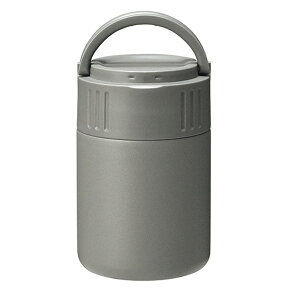 スープマグ モグモグ キャリースープボトル スープジャー 350ml チャコール カクセー MM-35C/4812x1個 持ち手付き ステンレススプーン付き 真空二重構造 保温 保冷