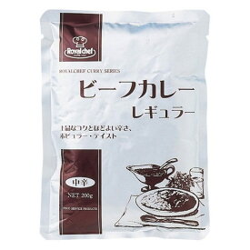 レトルト ビーフカレー レギュラー 中辛 200g UCC RCH/ロイヤルシェフ 業務用/0109x4食セット/送料無料メール便　ポイント消化　*