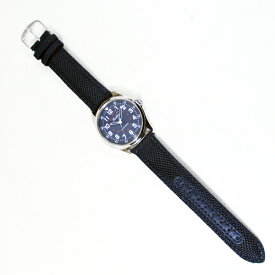 送料無料メール便 シチズン ファルコン 腕時計 日本製ムーブメント ナイロン/革ベルト ネイビー/紺 QB38-315/2105 メンズ 紳士