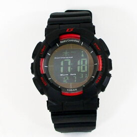 送料無料（沖縄離島除く） ALIAS 電波ソーラー デジタル 腕時計 DASH 反転液晶 10気圧防水 ウレタンベルト ADWW15039RCSOL-3レッド