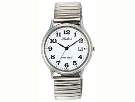 シチズン 腕時計 カレンダー蛇腹 日本製ムーブメント　5気圧防水 メンズ ホワイト D014-204/6647x1本
