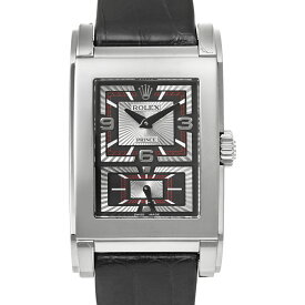 ロレックス チェリーニ プリンス Ref.5543/9 ブラック ホワイトゴールド 中古品 メンズ 腕時計