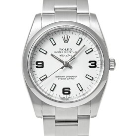 ロレックス エアキング Ref.114200 ホワイト ランダム番 中古品 メンズ 腕時計