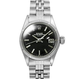 ROLEX オイスターパーペチュアルデイト ブラックミラー Ref.6519 アンティーク品 レディース 腕時計