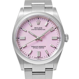 ロレックス オイスターパーペチュアル 36 Ref.126000 ピンク 中古品 メンズ 腕時計