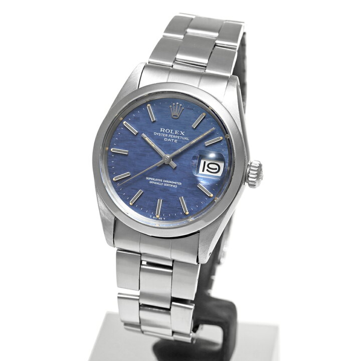 楽天市場】ROLEX オイスターパーペチュアル デイト Ref.1500 ブルー  