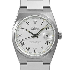 ROLEX オイスタークォーツ デイトジャスト バックリーダイヤル 箱・1987年保証書付き Ref.17000 アンティーク品 メンズ 腕時計