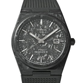 【プレゼントにもオススメ！】未使用品 TISSOT PRX 2025年7月箱・保証書付き Ref.T137.907.97.201.00 ブラック メンズ 腕時計