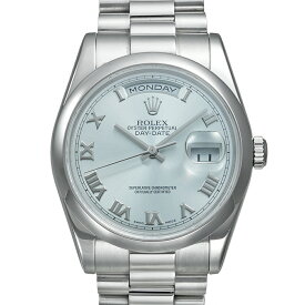 デイデイト アイスブルー P番 内箱・2002年保証書付き Ref.118206 中古品 メンズ 腕時計