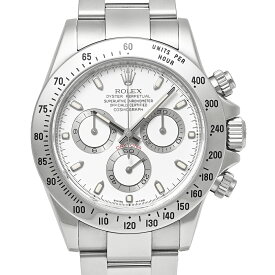 M番 箱・国内正規保証書付き ROLEX デイトナ 梨地バックル Ref.116520 中古品 ホワイト メンズ 腕時計