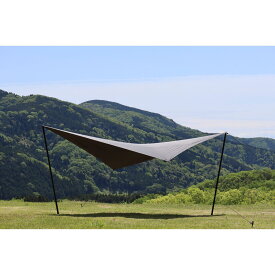 【MoooM JAPAN】 KUON TARP 4×4.1m ウイングタープ タープ ブラック 黒 難燃 リップストップ UVカット 耐水PU3000mm 軽量 コンパクト ソロ ファミリー アウトドア キャンプ 日除け