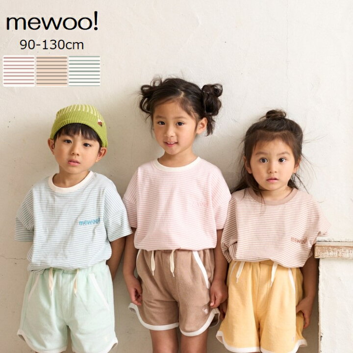 楽天市場 Mewoo ボーダーtシャツ ベビー キッズ 子供服 Tシャツ 半袖 トップス 男の子 女の子 90cm 100cm 110cm 1cm 130cm Ma Lumiere マルミエーレ Store