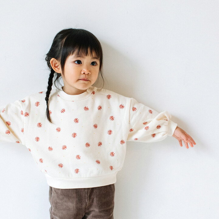 楽天市場】[t.] ぽわん袖 花柄 トレーナー ベビー キッズ 子供服 