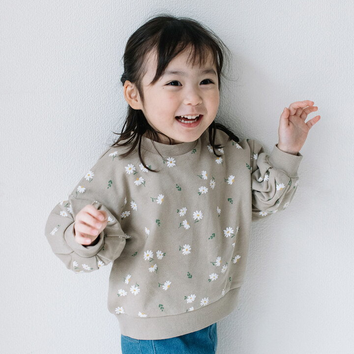 楽天市場】[t.] ぽわん袖 花柄 トレーナー ベビー キッズ 子供服 