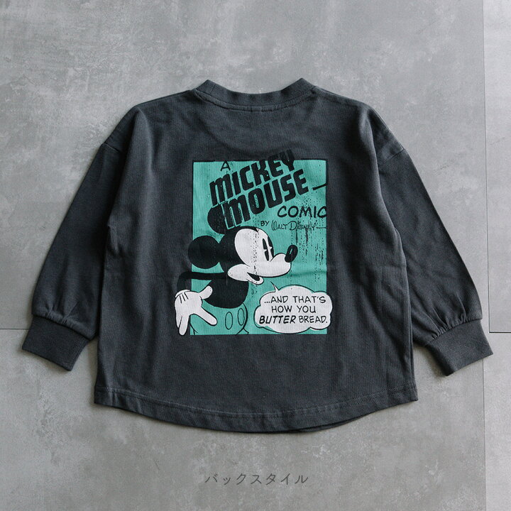楽天市場】[t.] Disney かすれ プリント 長袖 Tシャツ ディズニー  