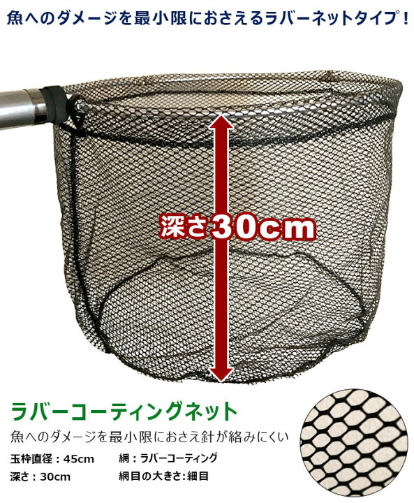 楽天市場 玉網 ジョイント ラバーネットタイプ ランディングネット 360 プロックス タモジョイント付 Px864k ブラック セット タモ たも網 玉の柄 たも小継 満点ポイント