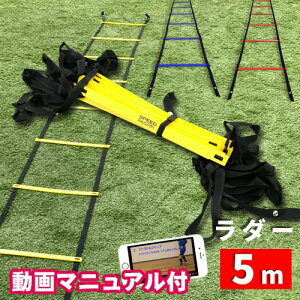 SPORTS科学 【動画マニュアル付】連結可能 ラダー トレーニング 5m プレート9枚 瞬速ラダー トレーニングラダー ラダートレーニング マーカーコーン サッカー フットサル 【5m 9段】