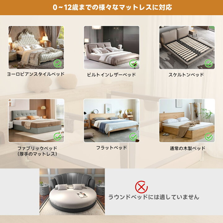 楽天市場】ベッドガード ベッドフェンス 幼児用 折りたたみ式 転落防止 