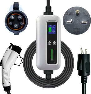 EV�[�d�P�[�u�� EV�[�d�� �d�C�����ԏ[�d�� �ƒ�p 200V 20A 4kW SAE J1772 PSE�F�� 8m LCD�\�� IP55�h�� �|�[�^�u��EV�[�d�� EV/PHEV�Ή� ���Y���[�t�E�T�N���E�A���A �O�H�A�E�g�����_�[PHEV �v���E�XPHV BM