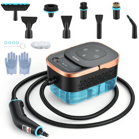 スチームクリーナー 小型 120℃高温洗浄 ミニ 除菌 高温スチーム お風呂掃除 キッチン清掃 ガスコンロ 洗剤なしで汚れ落ち 高性能 防カビ 床掃除 キッチン 油汚れ トイレ お風呂 掃除 年末清掃 10点セット SC01
