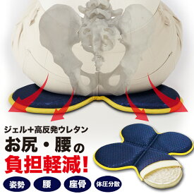 ゲルクッション 在宅ワーク用 テレワーク デスクワーク用 車いす用 モバイルクッション お尻が痛くならない 卵が割れない 体圧分散 衝撃吸収 座骨保護 ポーチ付 腰痛対策 痔対策 痔用 折りたためる 高機能 5層構造 持ち運べる 折り畳み 座布団