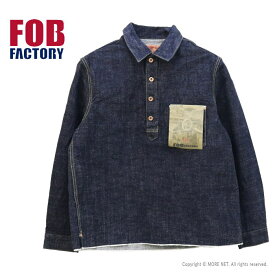 FOBファクトリー FOB Factory G3デニムプルオーバージャケット F2384 メンズ 日本製 Gジャン シャツ 2024春夏