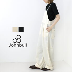 [SALE セール] ジョンブル JOHNBULL バルーンサロペット JL232P15 日本製 ワイド ロング丈 無地 レディース パンツ 裾直し不可 [返品・交換不可]