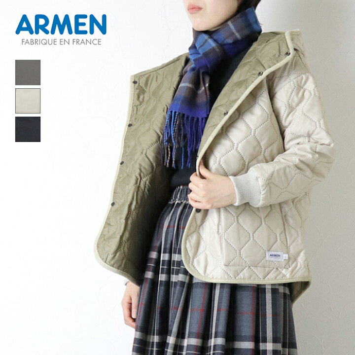 楽天市場】アーメン ARMEN ヒートキルトオーバーサイズフード 