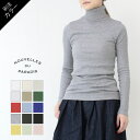 ヌーヴェル ドゥ パラディ Nouvelles du paradis コットンテレコ タートルネック PC15419A 日本製 綿 カットソー リブ インナー レディース 2025秋冬 [メール便可]