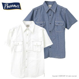 ●フェローズ PHERROW'S ワークシャツ 23S-770WSS メンズ 日本製 半袖