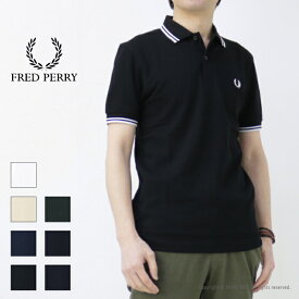 フレッドペリー FRED PERRY ツインティップラインポロシャツ M3600 メンズ ワンポイント ピケ 2024春夏