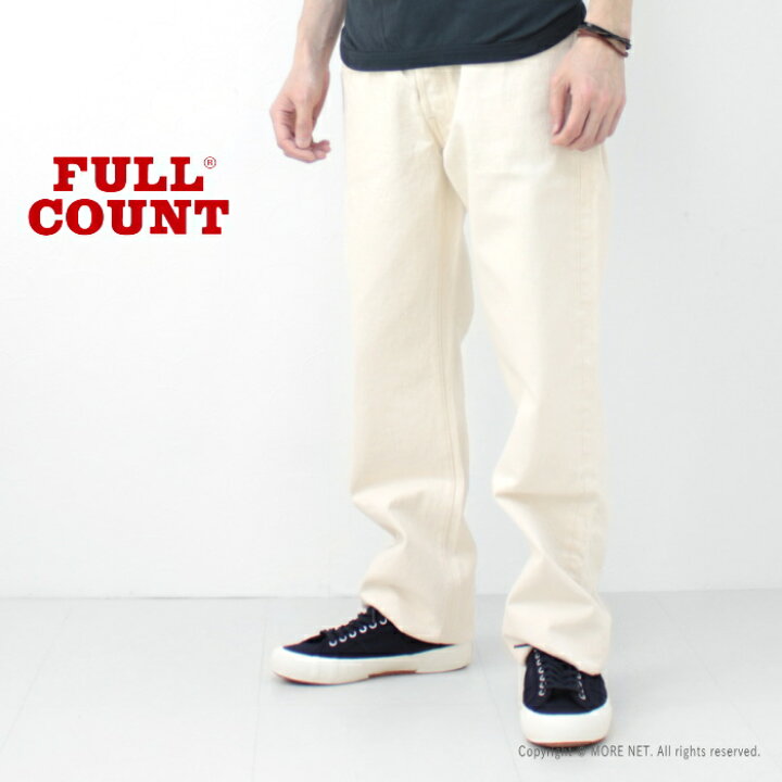 FULLCOUNT フルカウントホワイトデニムイージーパンツサイズM