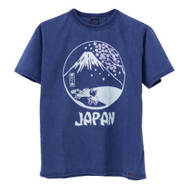 ●ステュディオ・ダルチザン STUDIO D'ARTISAN USAコットンインディゴTシャツ 8097A メンズ 日本製 半袖 JAPAN