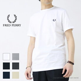 フレッドペリー FRED PERRY ワンポイントロゴ刺繍Tシャツ M3519 メンズ 半袖 リンガー 2024春夏