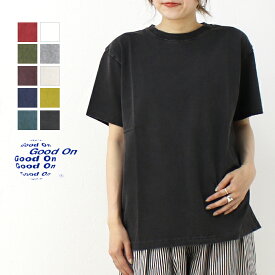 グッドオン Good On ショートスリーブクルーTシャツ GOST-701 日本製 半袖 アメリカ製 無地 レディース メール便