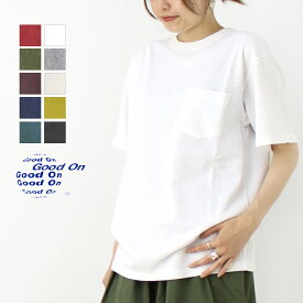 グッドオン Good On ショートスリーブポケットTシャツ GOST0903 日本製 半袖 無地 レディース