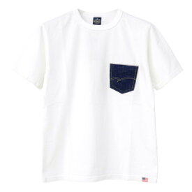 ●ステュディオ・ダルチザン STUDIO D'ARTISAN USAコットンデニムポケットTシャツ 8095A メンズ 日本製 半袖