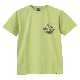 ●ステュディオ・ダルチザン STUDIO D'ARTISAN USAコットンプリントTシャツ 8105A メンズ 日本製 半袖 ARIZONA ROAD TRIP