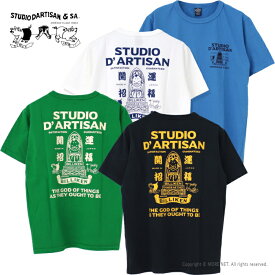 ステュディオ・ダルチザン STUDIO D'ARTISAN ビリケンコラボTシャツ BILLI-004 メンズ 日本製 半袖 2024春夏