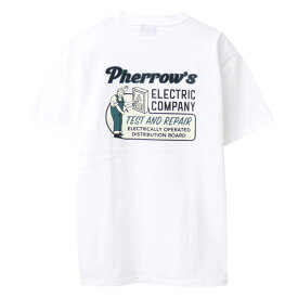 ●フェローズ PHERROW'S プリント半袖Tシャツ [ELECTRIC COMPANY] 23S-PT12 メンズ