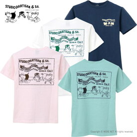 ●ステュディオ・ダルチザン STUDIO D'ARTISAN USAコットン定番プリントTシャツ 8119 メンズ 日本製 半袖 2PIG MARK