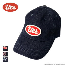 ウエス UES デニムキャップ 82DC メンズ レディース 日本製 帽子 ワッペン ベースボール 2024春夏