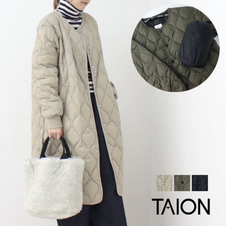 楽天市場】□タイオン TAION ミリタリーオーバーサイズクルーネック 