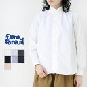 ダナファヌル Dana Faneuil オックスワンピースカラーシャツ D-6322114/D-6323122 長袖 無地 日本製 レディース 2025春夏