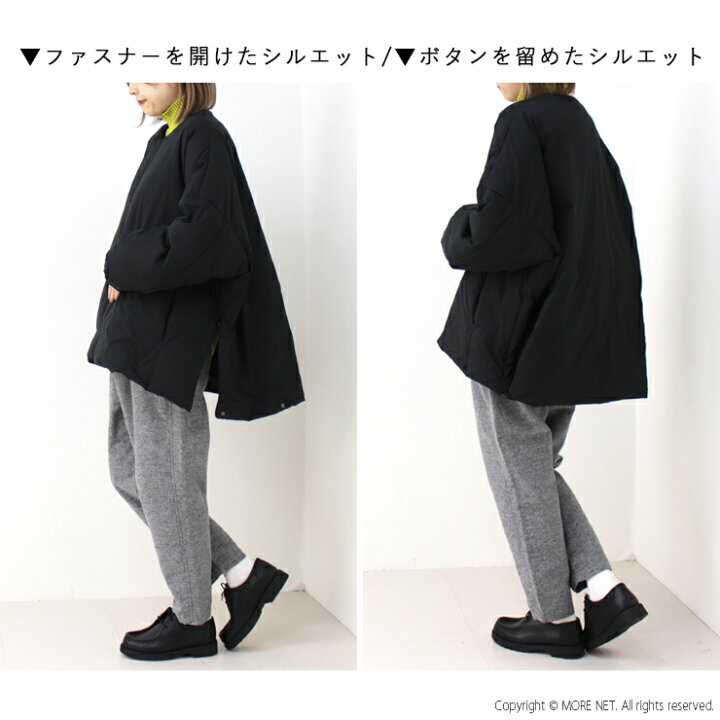 楽天市場】□□☆ミフュー miffew ノーカラーオーバーダウンジャケット  